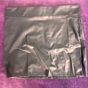Black mini skirt